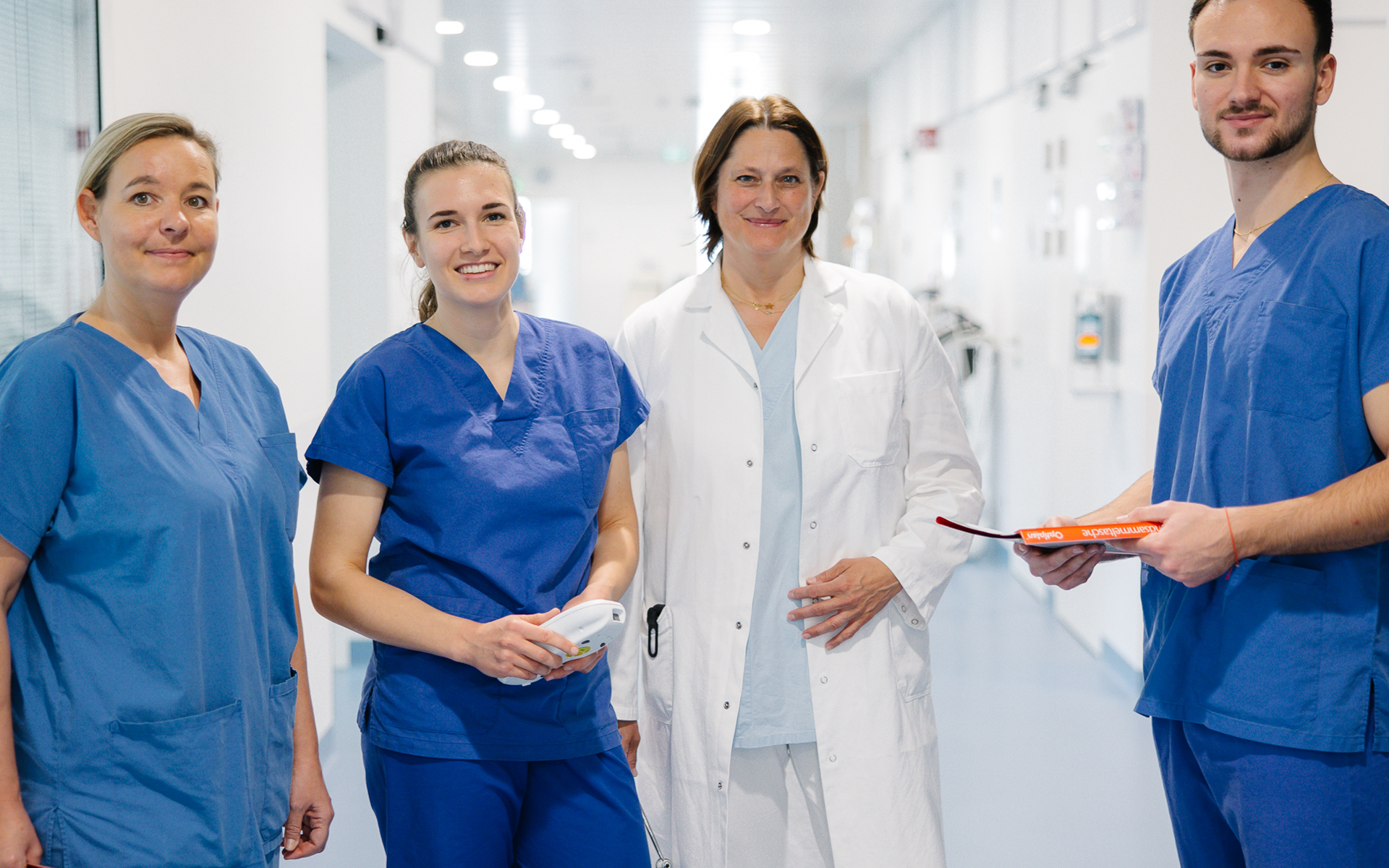 Unterschiedliche Berufsgruppen im Krankenhaus