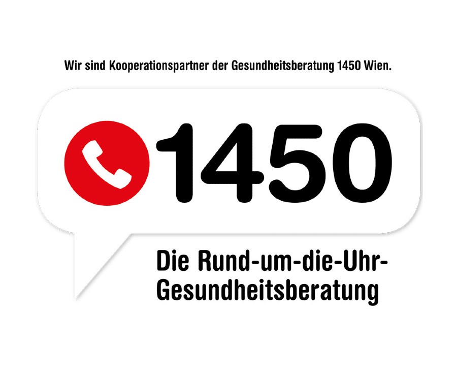 Logo 1450 mit Zahlen in Sprechblase